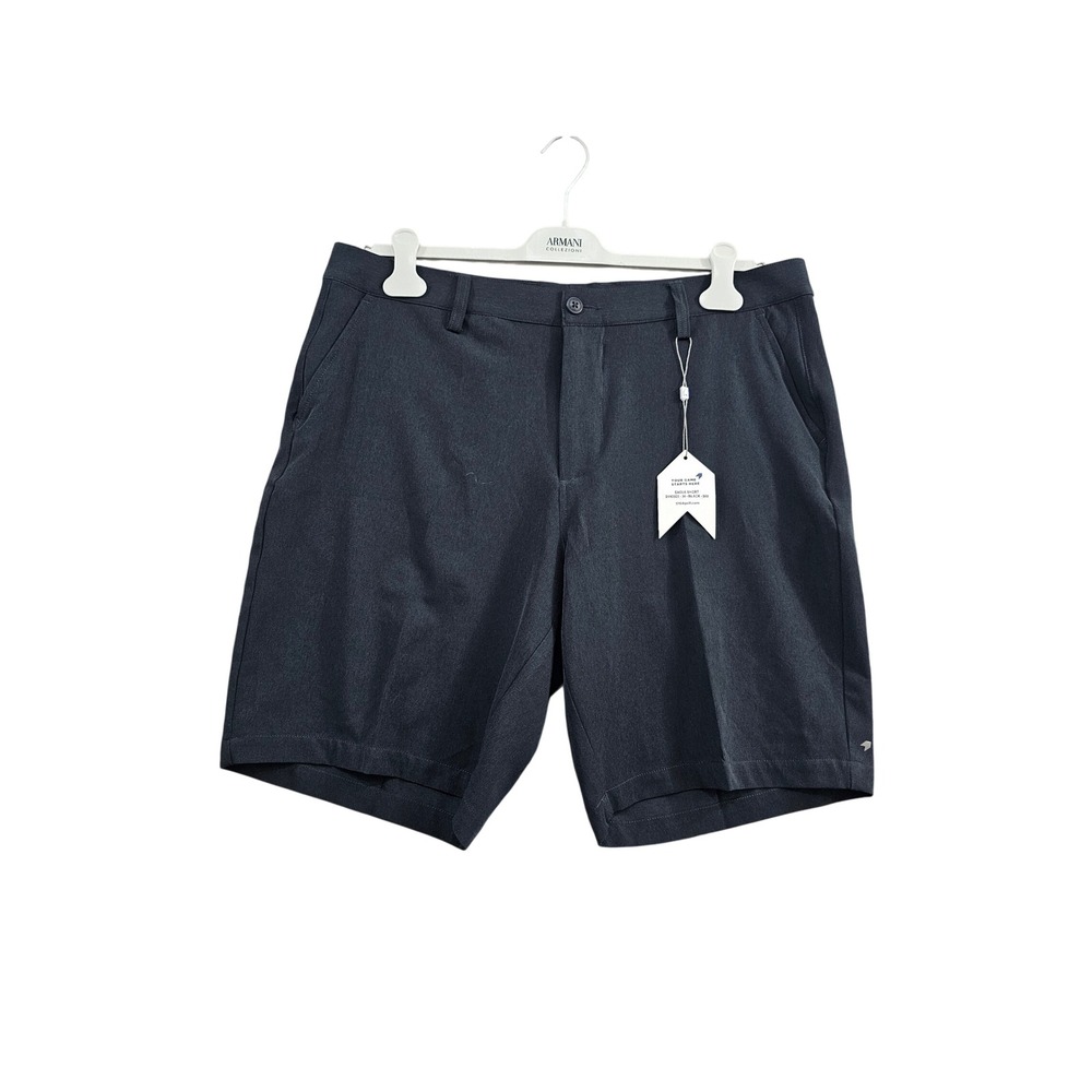 1764 Golf Eagle Short Mens 38 Black SV40022‎ Performance Stretch Athletic Active